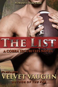 Small book cover for The List, the 1st book in the COBRA Securities Series.